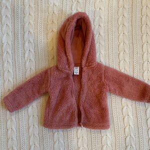 Carter's Fuzzy Pink Hooded Jacket